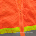 Mesh reflective safety vest with warning cross reflective tape